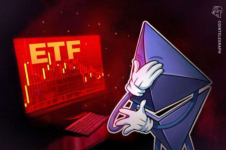 جریان خروجی سرمایه از ETF‌های اتر به بیش از یک میلیارد دلار رسید؛ قیمت ETH 9.7٪ افت کرد