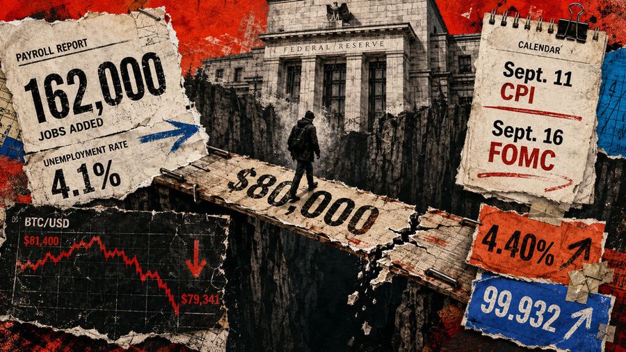 گزارش اشتغال قوی آمریکا باعث سقوط Bitcoin زیر ۸۰٬۰۰۰ دلار شد