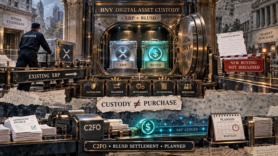 BNY امانت‌داری XRP را ارائه کرد؛ تنها یک نوع راه‌اندازی موجود است